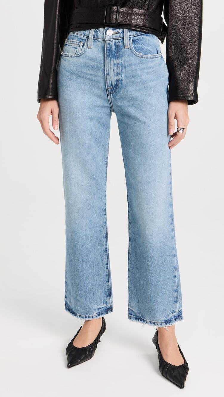 FRAME Le Jane Crop Straight Jean Rhode Grind 29 NWT Elevated Casual Minimalist